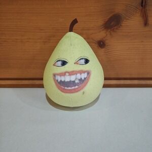 Annoying Orange Pear Squish Plush Very Rare HTF [Moderately Damaged]